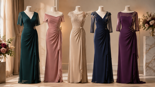 Refined mother of the bride dresses in elegant formal colors