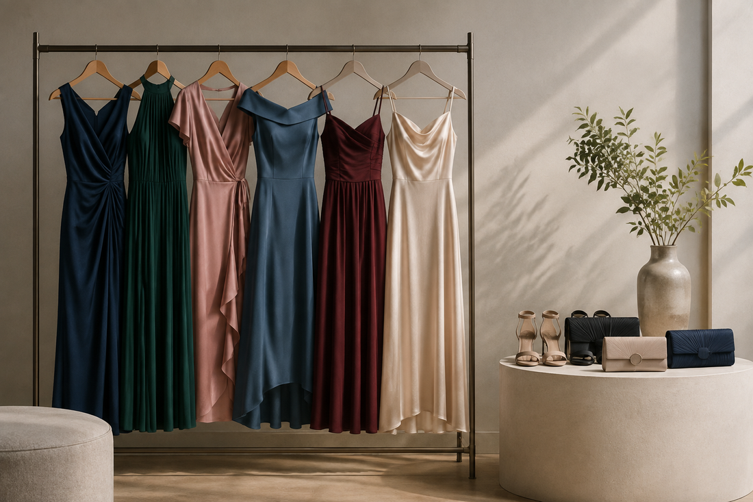 Semi formal dresses in elegant event colors