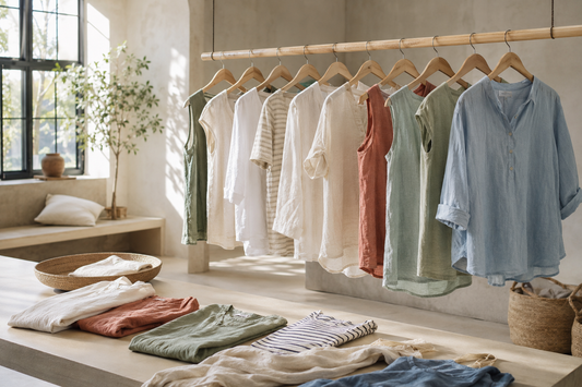 Summer tops in light breathable fabrics