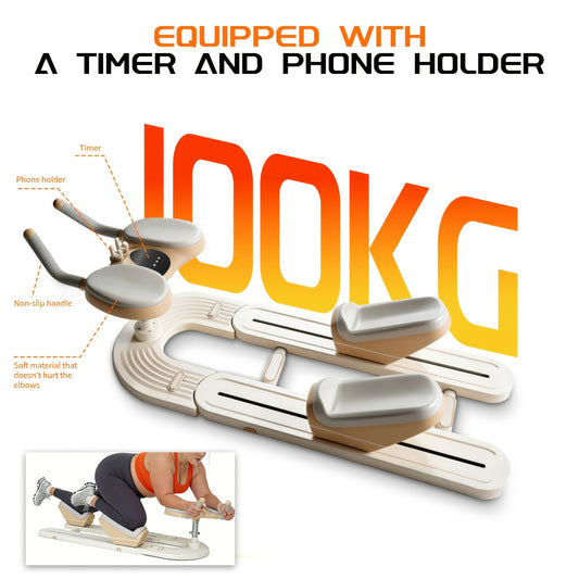 Adjustable spinal twist and core stretch trainer, front view