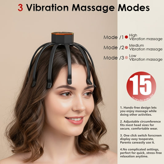 Scalp massager shown from above