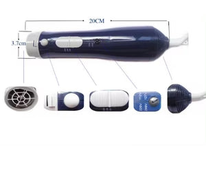 طقم تصفيف الشعر 7 في 1 مع ملحقات متعددة لفرد وتجعيد وتمويج الشعر