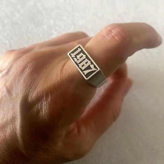 Custom 3D Wedding Ring For Couples Personalise Stainless Steel 3D Ring Gold 18K Plated Custom Birthday Father's Day Gifts