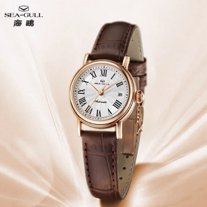 Seagull Watches for Women Luxury Brand Automatic Mechanical Watch Sapphire Glass Roman Fashion Ladies Wristwatch 1046L Series