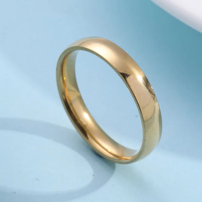 Simple 6mm Titanium Ring Women Men Prevent Allergy High Polished Wedding Rings Stainless Steel Couple Finger Jewelry Gifts