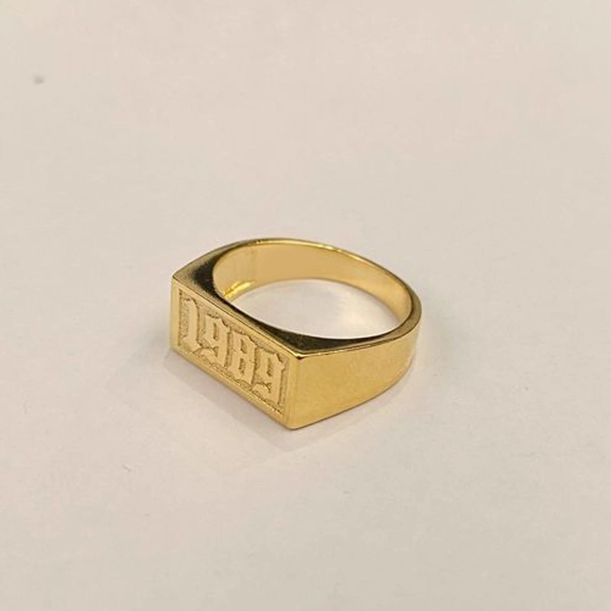 Custom 3D Wedding Ring For Couples Personalise Stainless Steel 3D Ring Gold 18K Plated Custom Birthday Father's Day Gifts
