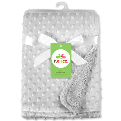 2024 New Autumn Winter Children Rose Cashmere Double-layer Baby Blanket Lamb Wool blanket 102x76cm