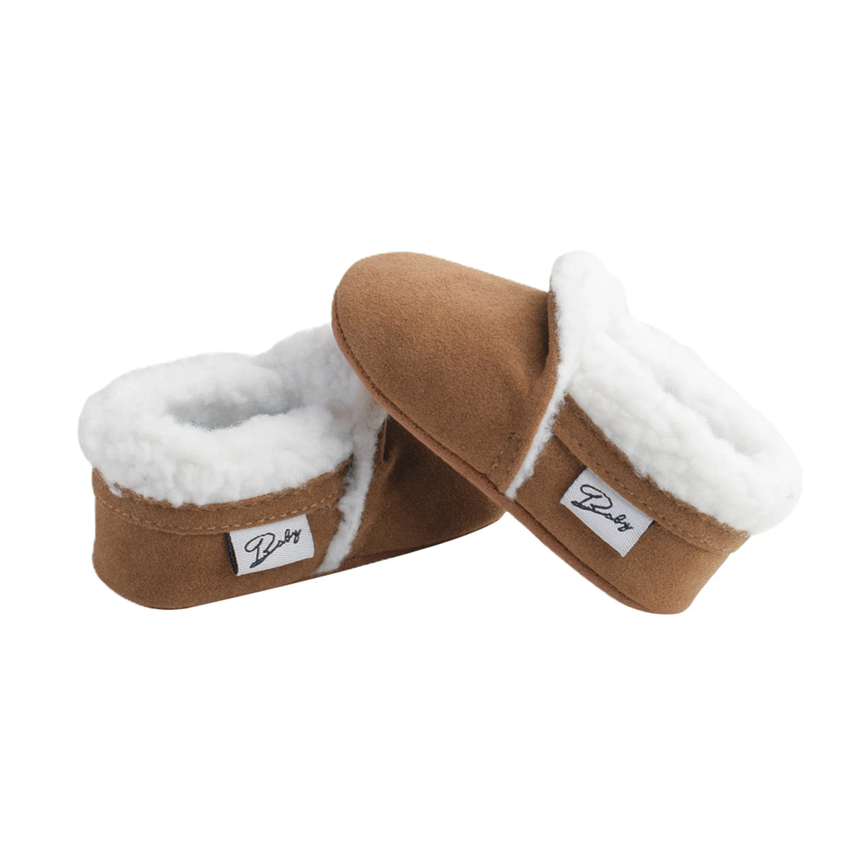 Citgeett Autumn 0-18M Newborn Baby Casual Shoes Winter Warm Fur Non-Slip Rubber Sole Boots Infant Prewalkers