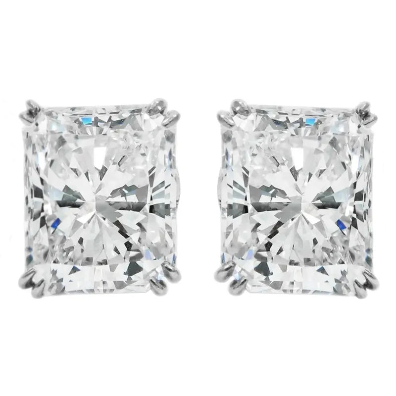 CAOSHI Stylish Simple Stud Earrings for Women Trendy Modern Style Dazzling Zirconia Accessories Wedding Engagement Jewelry Gift