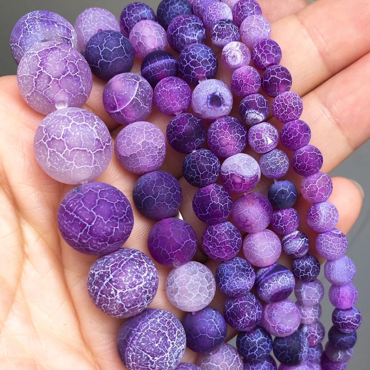 Natural Stone Dark Blue Chalcedony Jades Beads Round Loose Spacer Beads For Jewelry Making 4/6/8/10/12mm DIY Handmade Bracelets