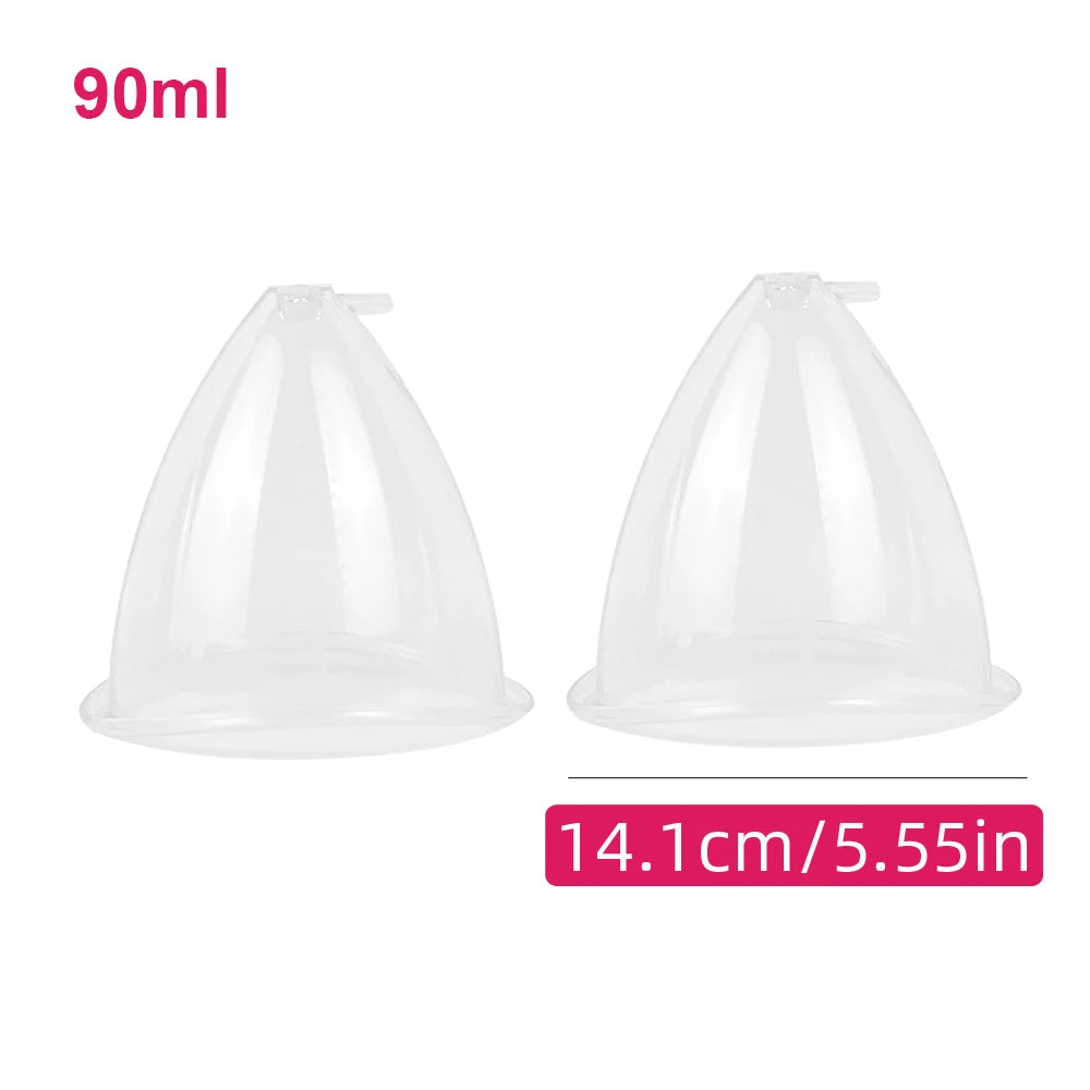 Vacuum Breast Lifting Cups Kit 6 Pairs Nozzle Body Massage Cupping Ass Hip Buttocks Lift Up Enlarger Enlargement Body Shaping