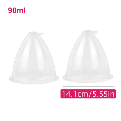 Vacuum Breast Lifting Cups Kit 6 Pairs Nozzle Body Massage Cupping Ass Hip Buttocks Lift Up Enlarger Enlargement Body Shaping