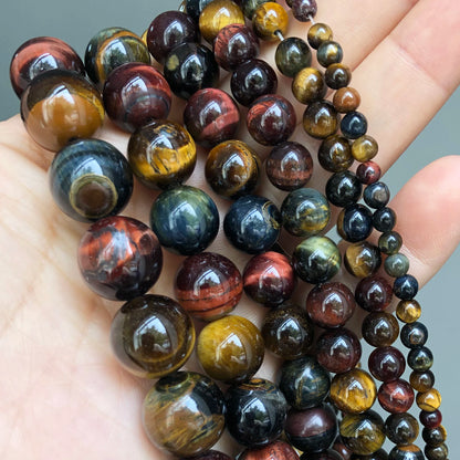 Natural Stone Dark Blue Chalcedony Jades Beads Round Loose Spacer Beads For Jewelry Making 4/6/8/10/12mm DIY Handmade Bracelets