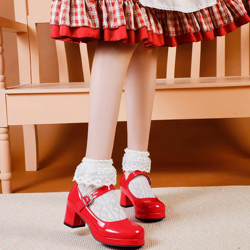 Women's Buckle-Strap Platform Mary Janes