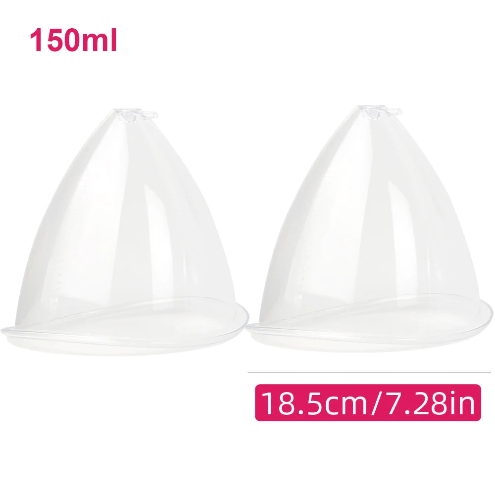 Vacuum Breast Lifting Cups Kit 6 Pairs Nozzle Body Massage Cupping Ass Hip Buttocks Lift Up Enlarger Enlargement Body Shaping