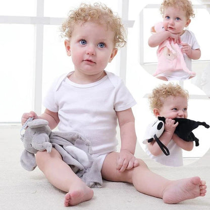 Baby Towels Newborn Baby Comforter Soothe Appease Towel Animal Rabbit Plush Dolls Soft Security Rattles Bed Bell Saliva Towel