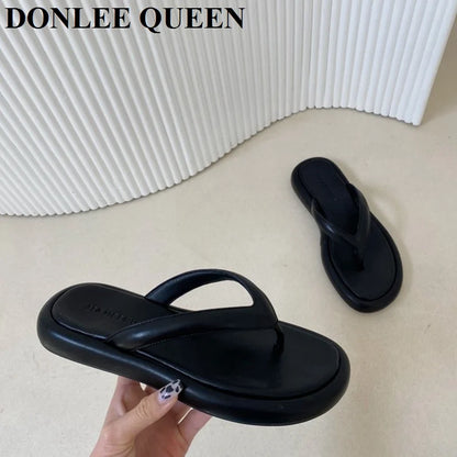 Women's Toe-Post Flat Sandals in Colour Options