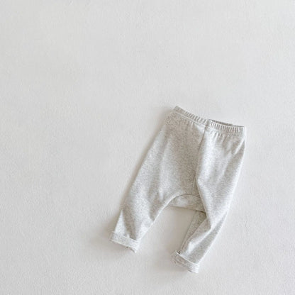 0-3T Newborn Kid Baby Boys Girls Pants Cute Sweet Cotton Stretch Pants Casual Plain Trousers New born Clothing