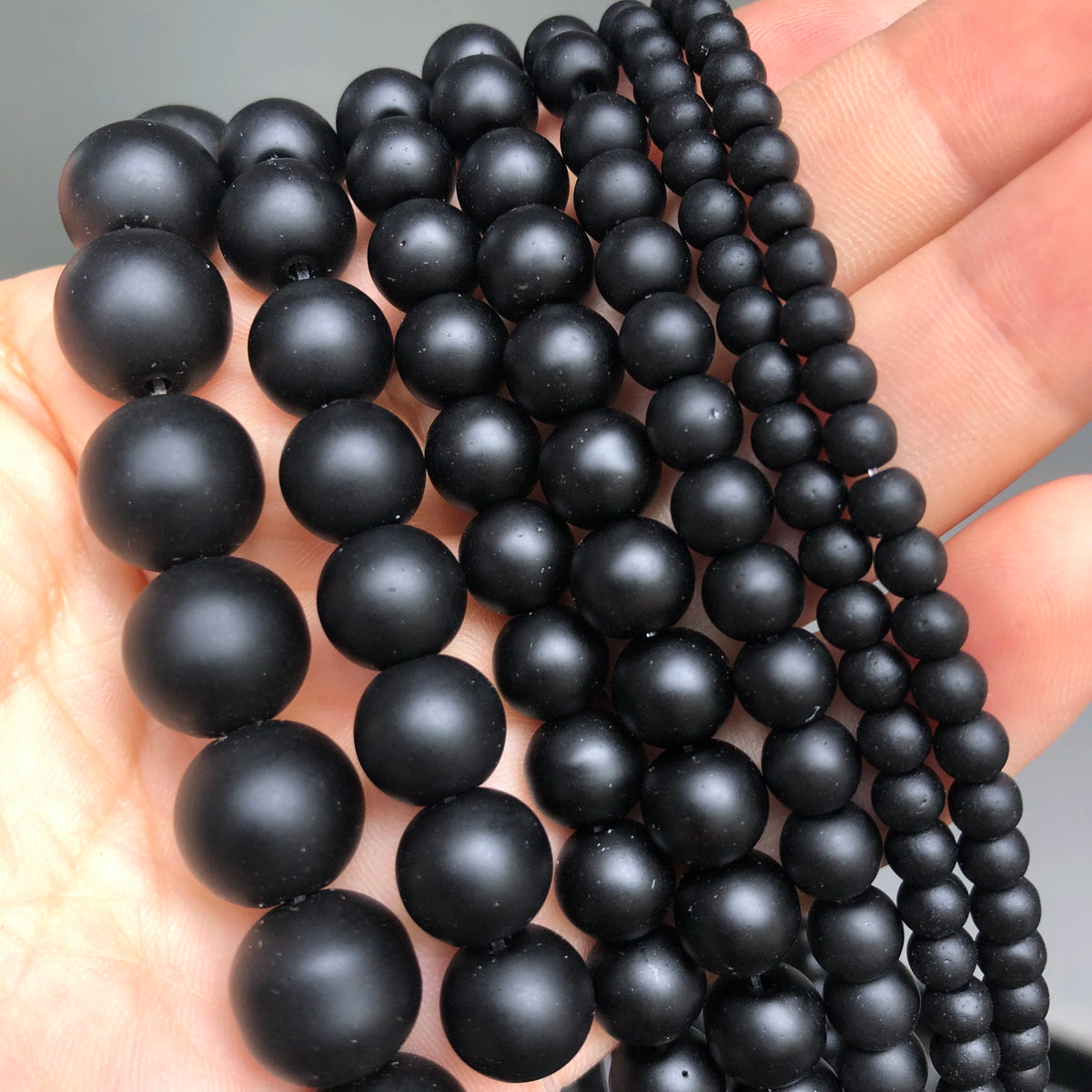 Natural Stone Dark Blue Chalcedony Jades Beads Round Loose Spacer Beads For Jewelry Making 4/6/8/10/12mm DIY Handmade Bracelets