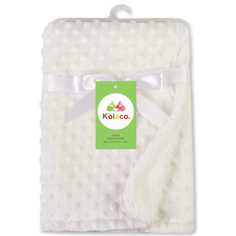 2024 New Autumn Winter Children Rose Cashmere Double-layer Baby Blanket Lamb Wool blanket 102x76cm