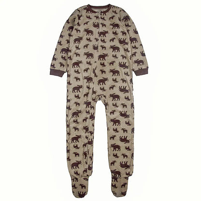 One-Piece Pajamas for Children Aged 3-10, Pajamas for Boys and Girls, Fleece One-Piece Suits, Soft and Warm