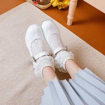 Women's Buckle-Strap Platform Mary Janes