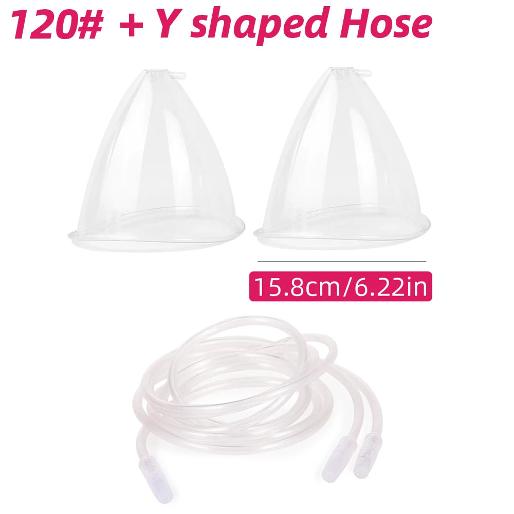 Vacuum Breast Lifting Cups Kit 6 Pairs Nozzle Body Massage Cupping Ass Hip Buttocks Lift Up Enlarger Enlargement Body Shaping