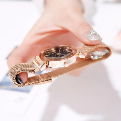 Elegant Quartz Watches Beautiful Casual Watches Women's Watches Starry Sky Bracelet Wristwatch For Women Lady