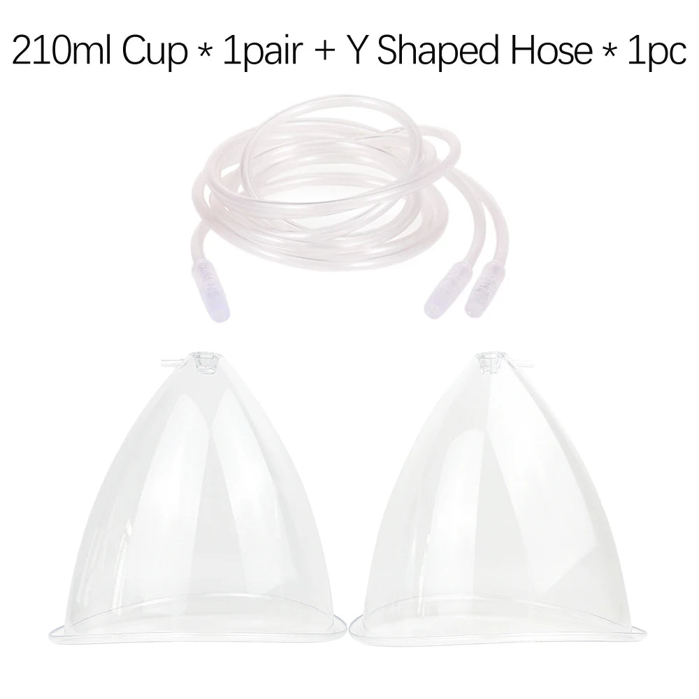 Vacuum Breast Lifting Cups Kit 6 Pairs Nozzle Body Massage Cupping Ass Hip Buttocks Lift Up Enlarger Enlargement Body Shaping