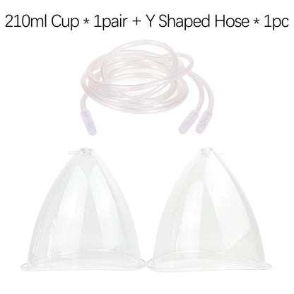 Vacuum Breast Lifting Cups Kit 6 Pairs Nozzle Body Massage Cupping Ass Hip Buttocks Lift Up Enlarger Enlargement Body Shaping
