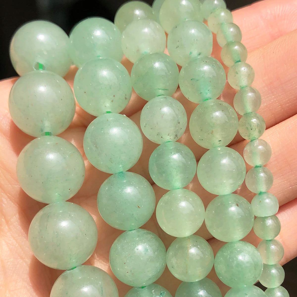 Natural Stone Dark Blue Chalcedony Jades Beads Round Loose Spacer Beads For Jewelry Making 4/6/8/10/12mm DIY Handmade Bracelets