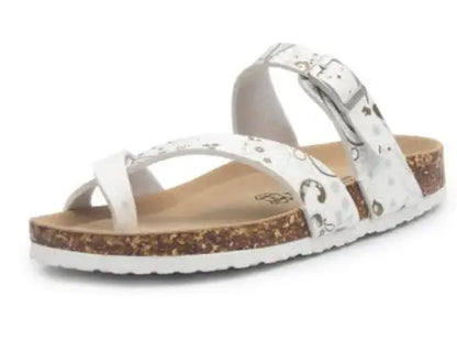 flower print cork sandals women clip toe slippers narrow band flip flops lovers platform sandals summer beach shoes size 45 c455