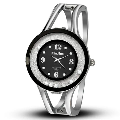 Women Watches Bracelet Relogio Feminino Quartz Fashion Bangle Watch Womens Crystal Stainless Steel Wristwatch Bayan Kol Sat