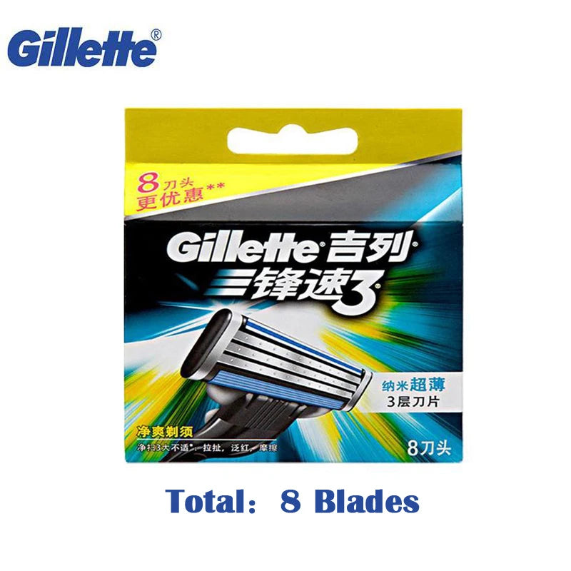 Gillette Mach 3 Razors or blades Classic Shaving Razor Blades Safety Straight Shaver Blade For Men Beard Cuchillas Afeitadoras