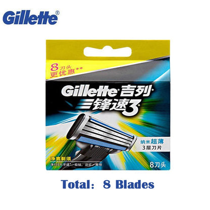Gillette Mach 3 Razors or blades Classic Shaving Razor Blades Safety Straight Shaver Blade For Men Beard Cuchillas Afeitadoras