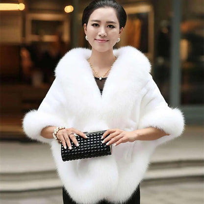 Women's Faux Fur Cape