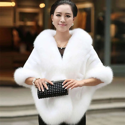 Women's Faux Fur Cape