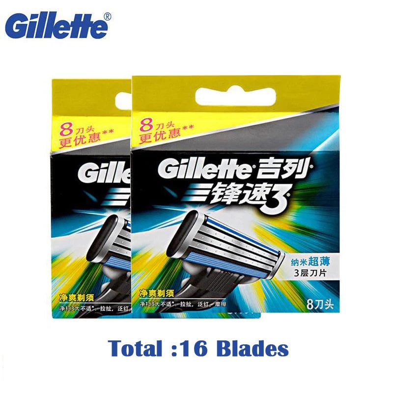 Gillette Mach 3 Razors or blades Classic Shaving Razor Blades Safety Straight Shaver Blade For Men Beard Cuchillas Afeitadoras