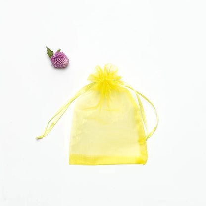 50pcs/lot 7x9cm 9x12cm 10x15 13x18cm Drawstring Organza Gift Bags Jewelry Packaging Bag Wedding Party Packaging Present Pouches