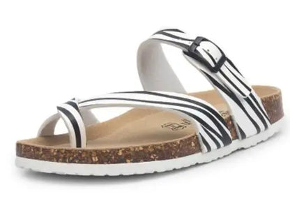 flower print cork sandals women clip toe slippers narrow band flip flops lovers platform sandals summer beach shoes size 45 c455