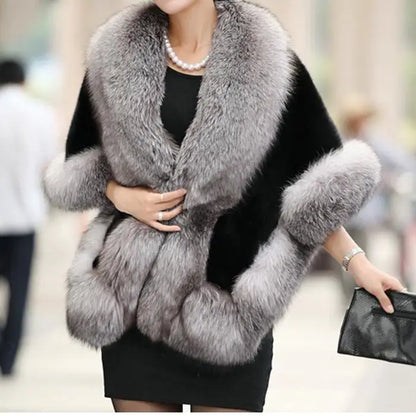 Women's Faux Fur Cape