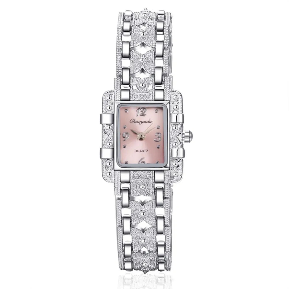 Sales Women Silver Bracelet Watch Fashion Women Watches Rhinestone Steel Ladies Wristwatch Luxury Female Clock Gift reloj mujer