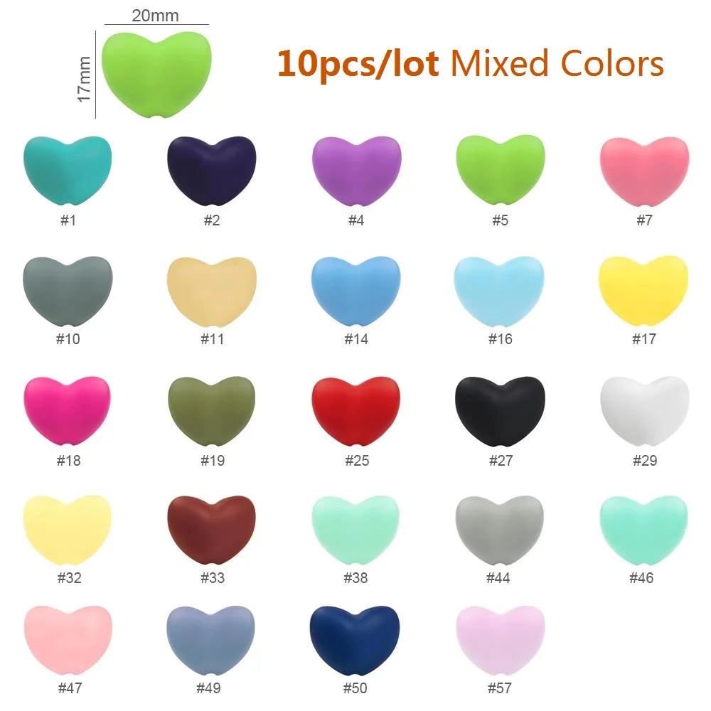 Cute-idea 10pcs/Lot Silicone Beads Teether Pacifier Nursing Chain Food Grade Teething Handmade Chewable Accessory Baby Product