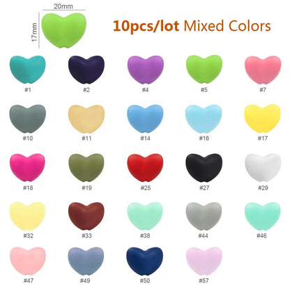 Cute-idea 10pcs/Lot Silicone Beads Teether Pacifier Nursing Chain Food Grade Teething Handmade Chewable Accessory Baby Product
