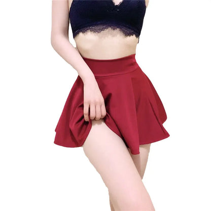 Micro Mini Skirt Club Sexy Wear Sheer See Through Skirts Sexy Women Ice Silk A-Line Pleated Skirt Low Rise Waist Ruffled Skirt