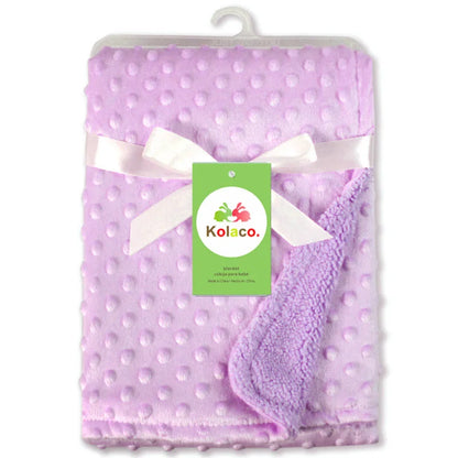 2024 New Autumn Winter Children Rose Cashmere Double-layer Baby Blanket Lamb Wool blanket 102x76cm