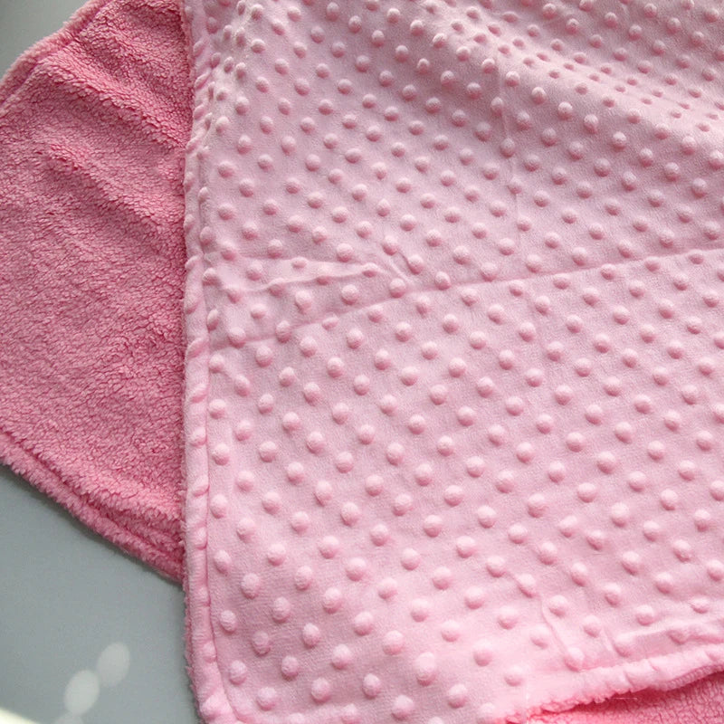 2024 New Autumn Winter Children Rose Cashmere Double-layer Baby Blanket Lamb Wool blanket 102x76cm
