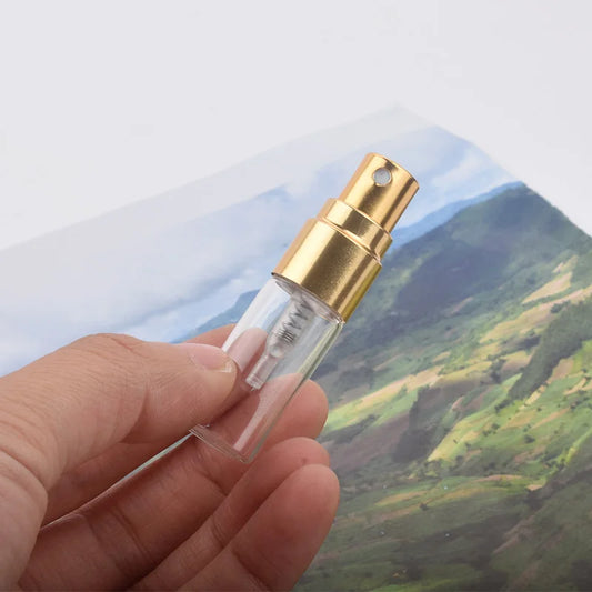 100 x2ml 3ml 5ml 10ml Sample Refillable Perfume Bottle Empty Mini Spray Bottle Perfume Bottles Atomizer Container For Travel