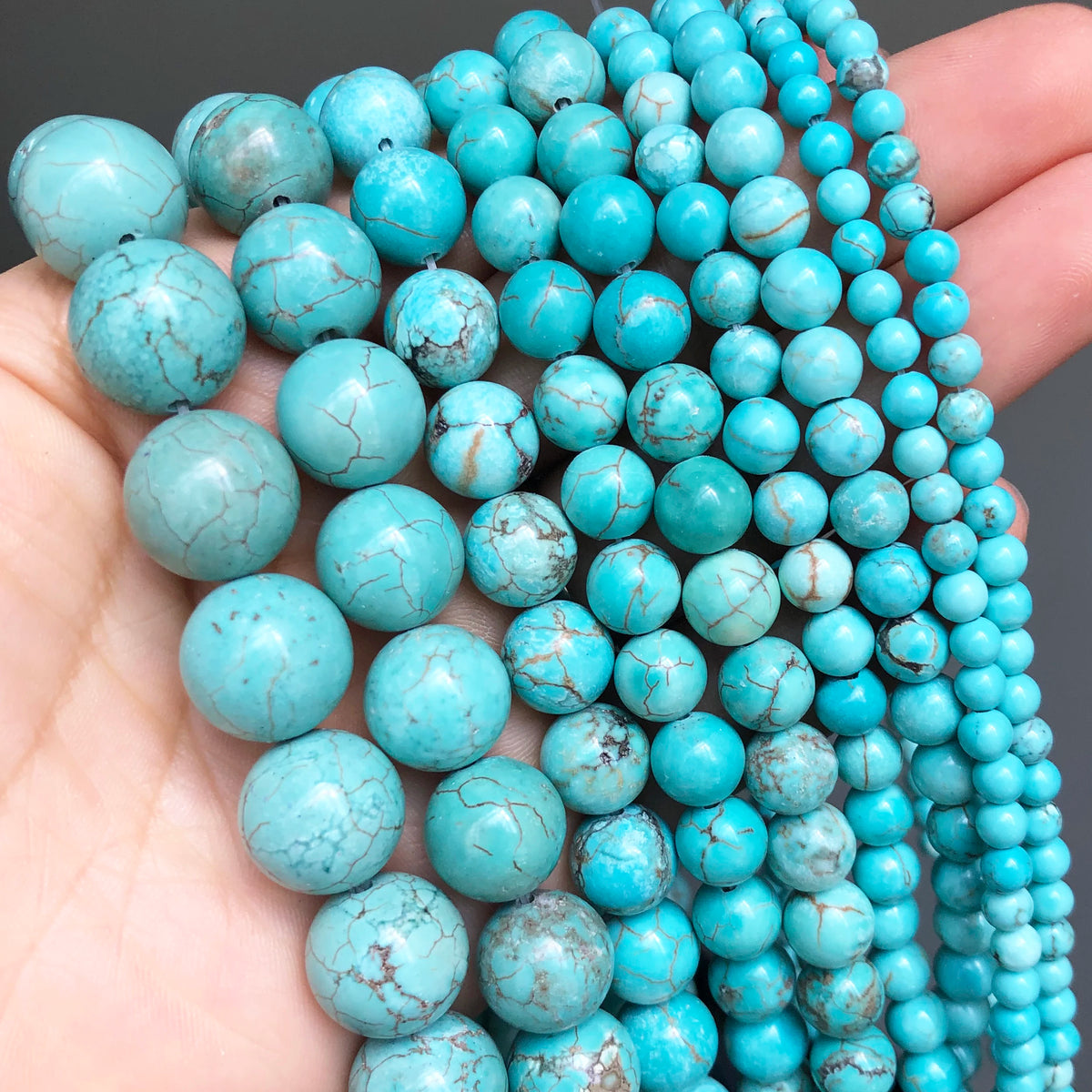 Natural Stone Dark Blue Chalcedony Jades Beads Round Loose Spacer Beads For Jewelry Making 4/6/8/10/12mm DIY Handmade Bracelets