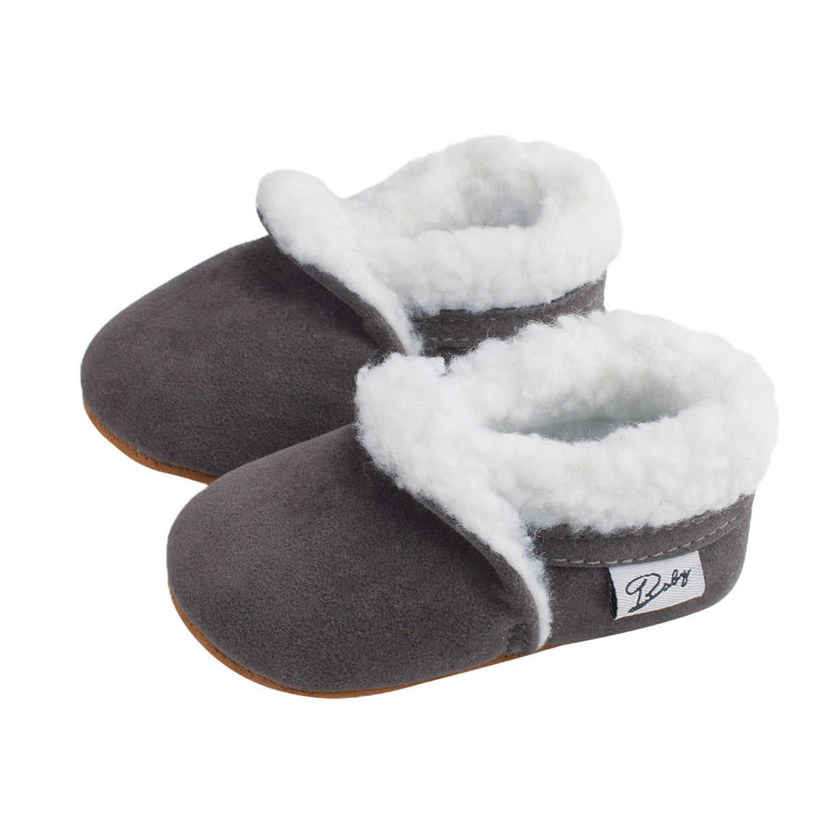 Citgeett Autumn 0-18M Newborn Baby Casual Shoes Winter Warm Fur Non-Slip Rubber Sole Boots Infant Prewalkers